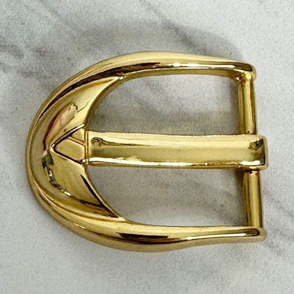Liz Claiborne Vintage 1995 Gold Tone Simple Basic Belt Buckle - Picture 4 of 9
